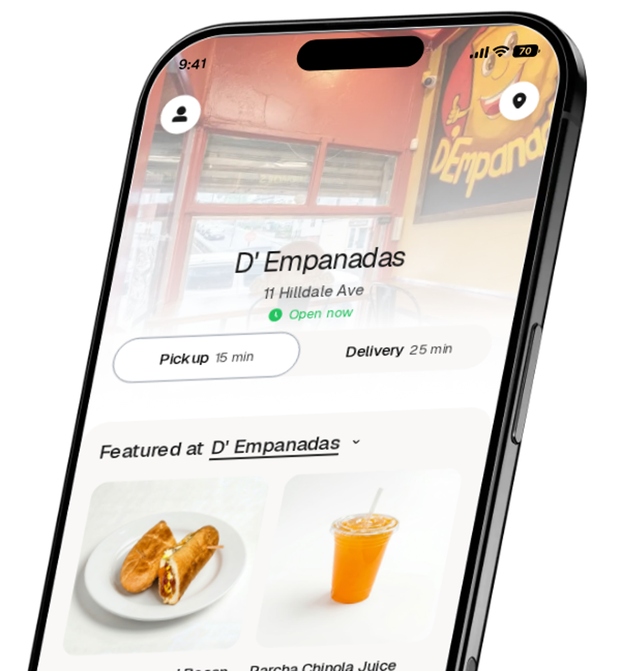 D' Empanadas app preview